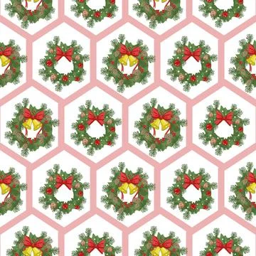 Lovely festive Christmas elements background wallpaper and icon Stock Illustration