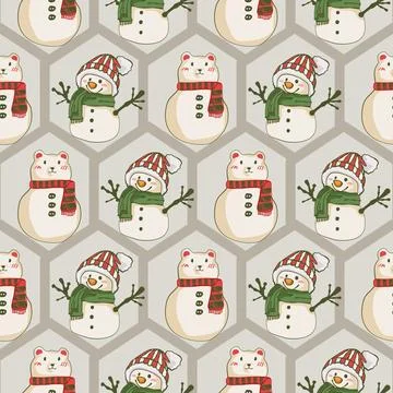 Lovely festive Christmas elements background wallpaper and icon Stock Illustration