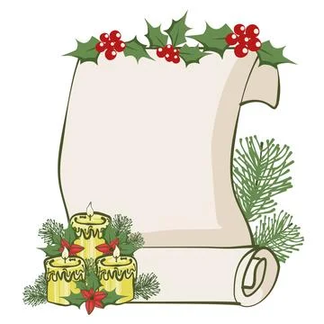 Lovely festive Christmas elements background wallpaper and icon Stock Illustration