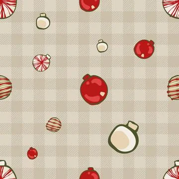 Lovely festive Christmas elements background wallpaper and icon Stock Illustration