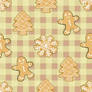 Lovely festive Christmas elements background wallpaper and icon Stock Illustration