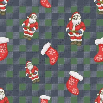 Lovely festive Christmas elements background wallpaper and icon Stock Illustration