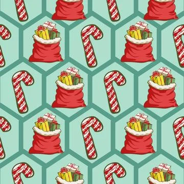 Lovely festive Christmas elements background wallpaper and icon Stock Illustration