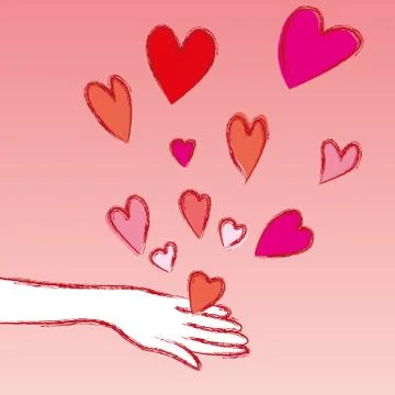 Lovely hand Stock Illustration