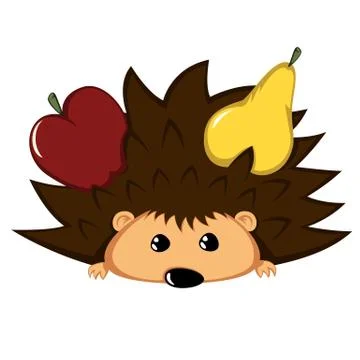 Lovely hedgehog Stock Illustration