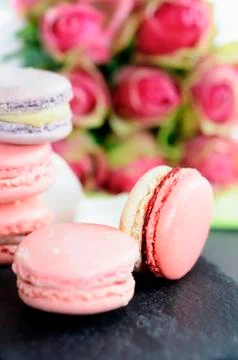Lovely macarons Stock Photos