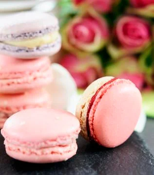 Lovely macarons Stock Photos