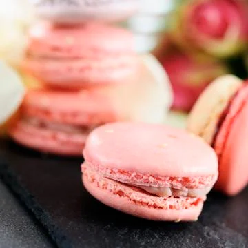 Lovely macarons Stock Photos
