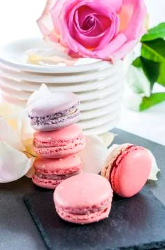 Lovely macarons Foto stock
