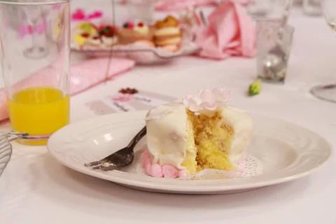 Lovely mini wedding cake Stock Photos