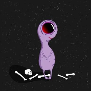 Lovely Monster Stock Illustration