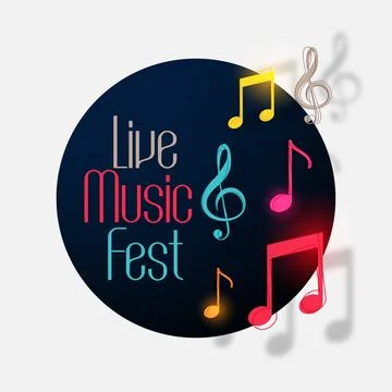 Lovely musical notes background design Illustrazione stock
