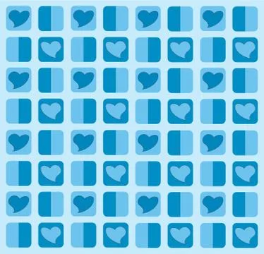 Lovely pastel heart pattern background Stock Illustration