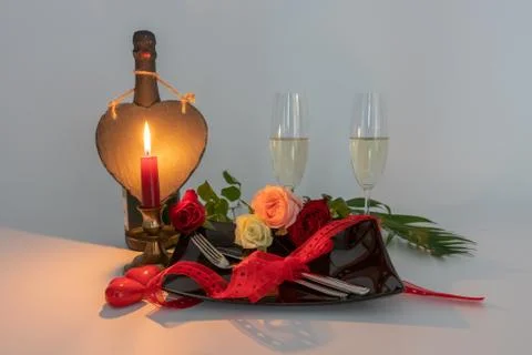 Lovely setting for a romantic dinner Stock-Fotos