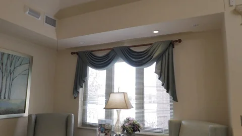 Lovely sitting area for reading Stock Footage 125412087