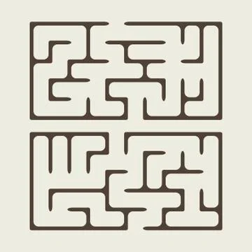 Lovely square maze Stockillustratie