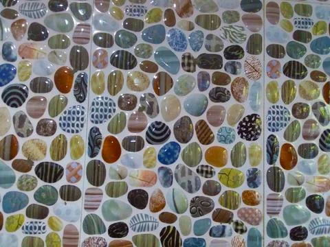 Lovely tile pattern on the floor Stock Photos