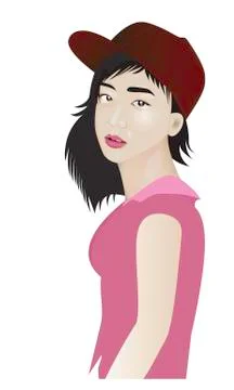 Lovely woman vector design Stock Illustration