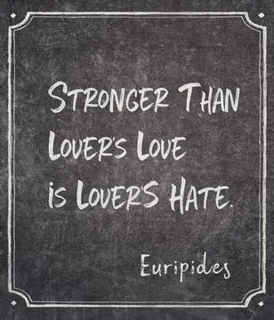 Lover hate Euripides 库存插图