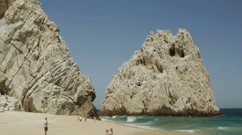 Lover's Beach, Los Cabos Stock Footage 45520374