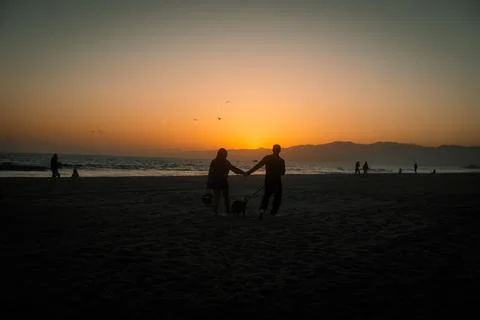 Lovers at the beach Stock Photos