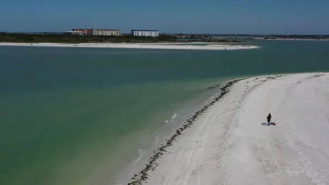 Lovers beach white sand total privacy Stock Footage 131765750