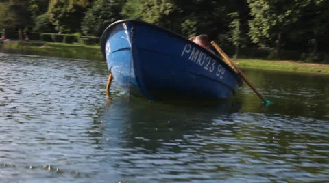 Lovers in a Boat Stock Footage 25006434