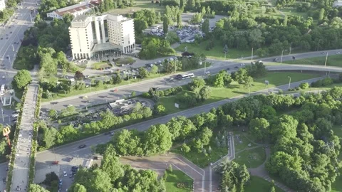 Lovers' Bridge Sofia slowmotion cars Stock Footage 197069823