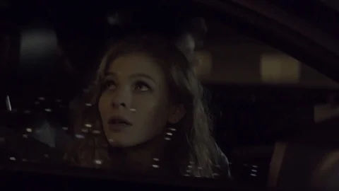 Lovers in a car Stock Footage 83506885