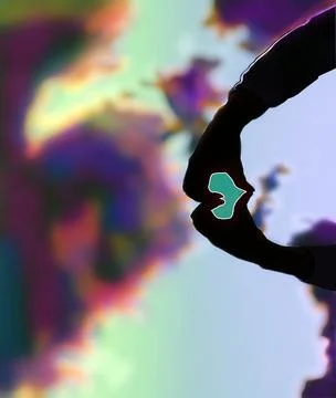 Lover's Hands Stock Illustration