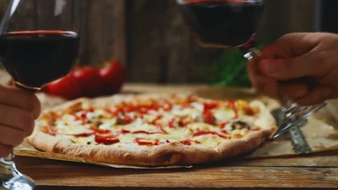 Lovers having romantic dinner Stock Footage 75218539