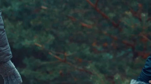 Lovers holding hands, close up Video stock 70881449