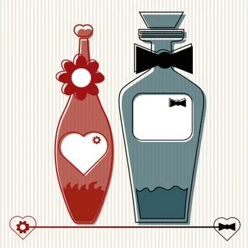 Lovers Stock Illustration