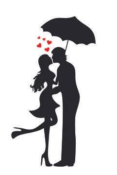 Lovers Stock Illustration