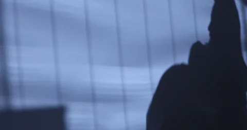 Lovers Shadow on wall Stock Footage 109607499