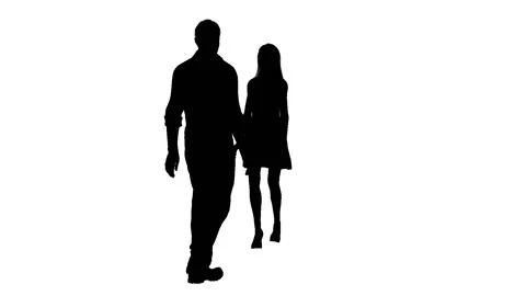 Lovers silhouettes 2 動画素材 120411343