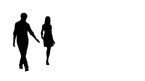 Lovers silhouettes 3 動画素材 120411731