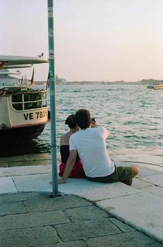 Lovers In Venice 스톡 사진