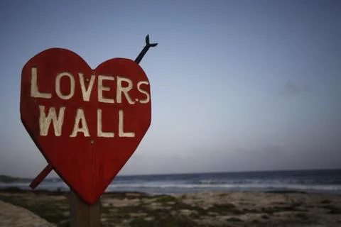 Lovers Wall Stock Photos