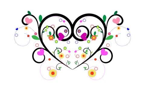 Love's grow, vector Stock Illustration