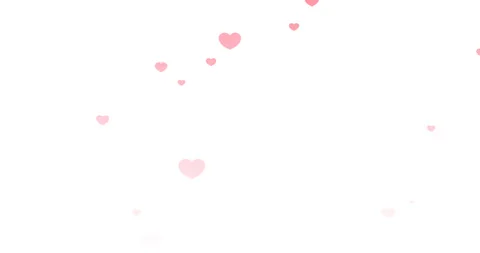 Loves with hearts in a flat style Stock Footage 148493762