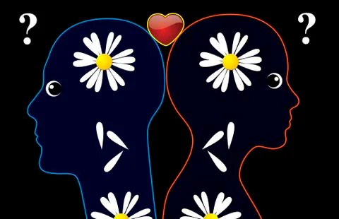 Loves me or not Stock Illustration