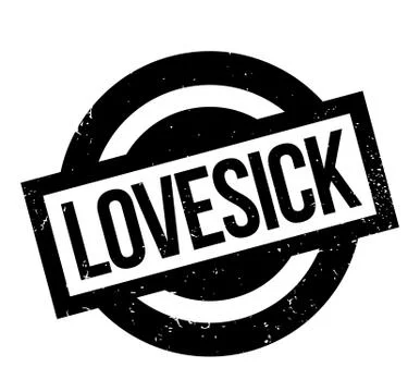 Lovesick rubber stamp Stock Illustration