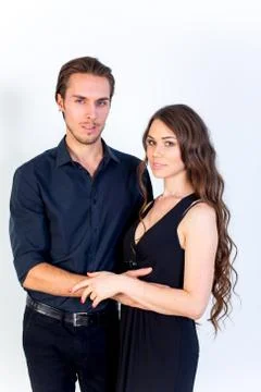Lovestory in a studio Stock Photos
