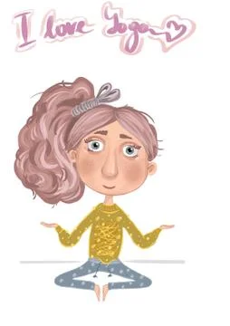 Loveyoga Stock Illustration