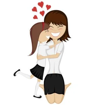 Lovin' mommy  Stock Illustration