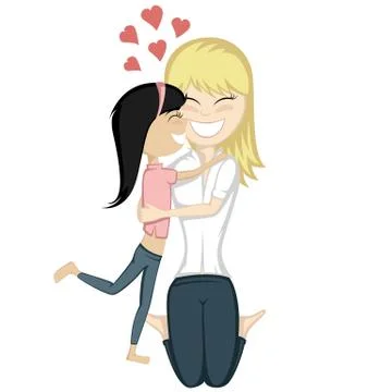 Lovin' mommy  Stock Illustration