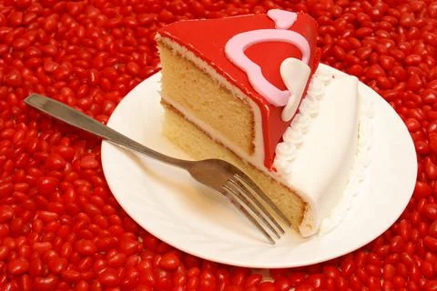 Loving Cake Slice Foto stock
