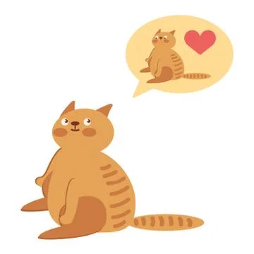 Loving cats vector Illustrazione stock