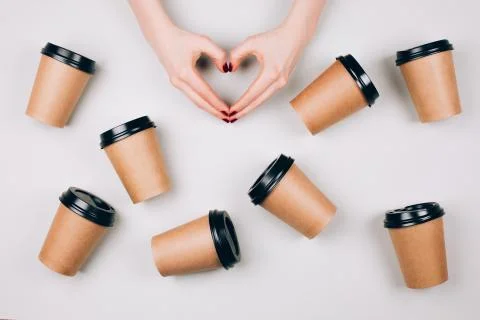 Loving coffee concept. Foto stock